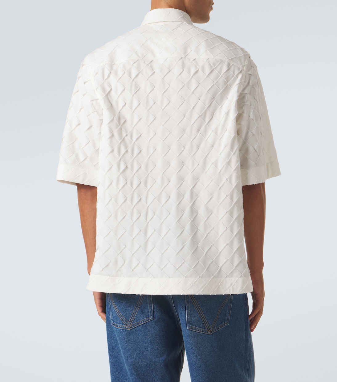 Intrecciato cotton poplin shirt  | Bottega Veneta