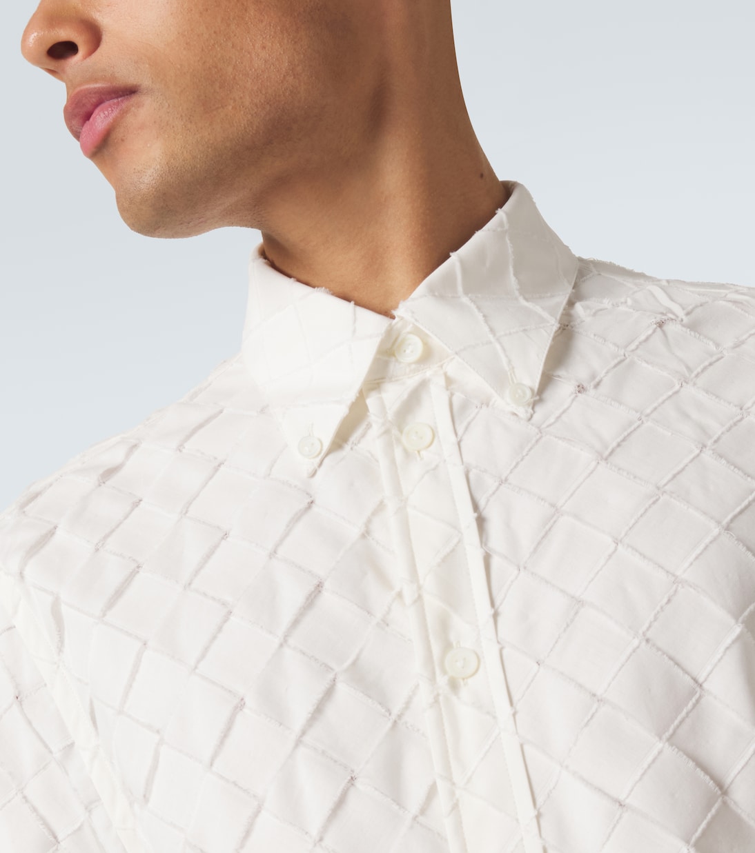 Intrecciato cotton poplin shirt  | Bottega Veneta