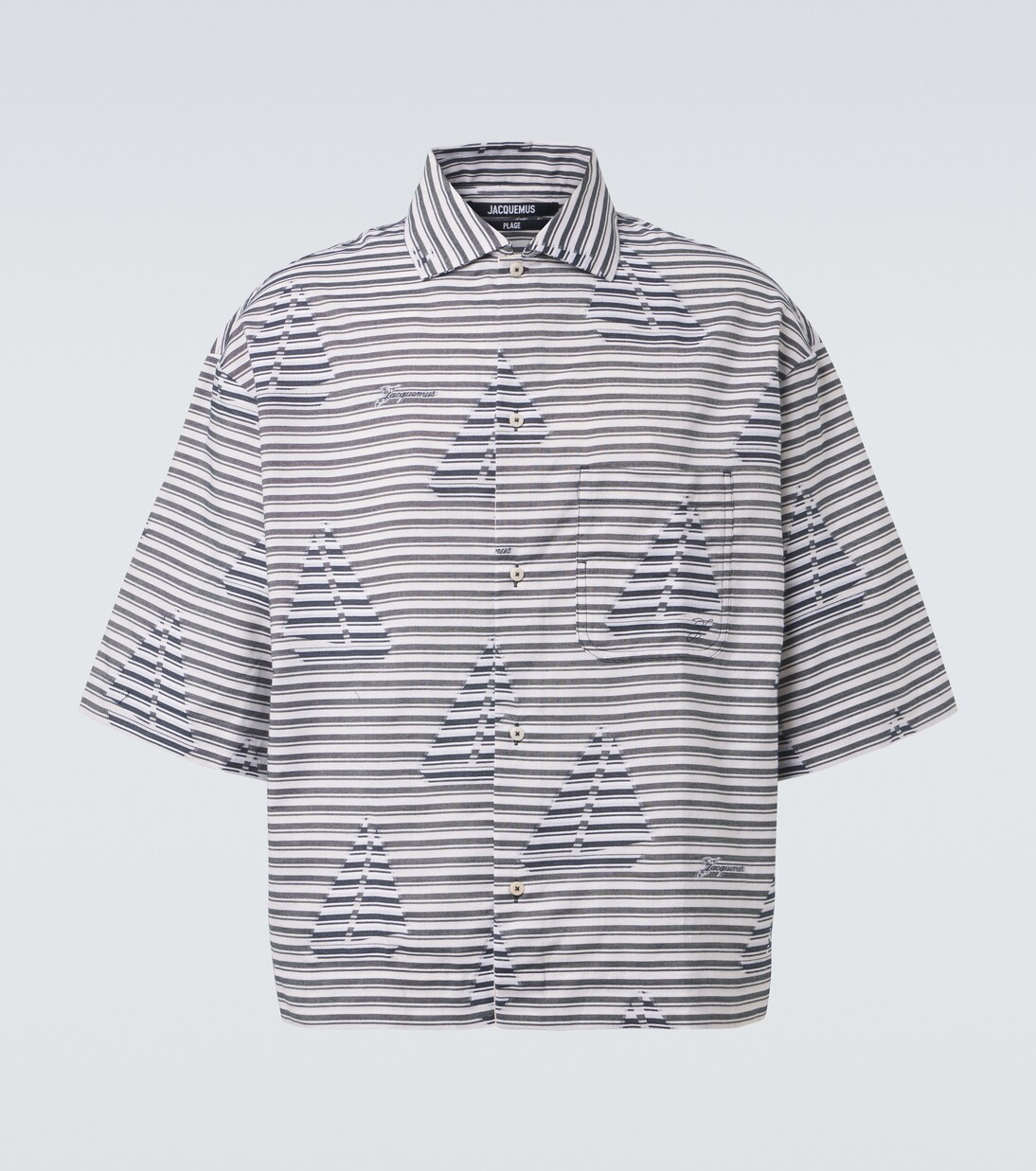 Plage striped cotton bowling shirt | Jacquemus