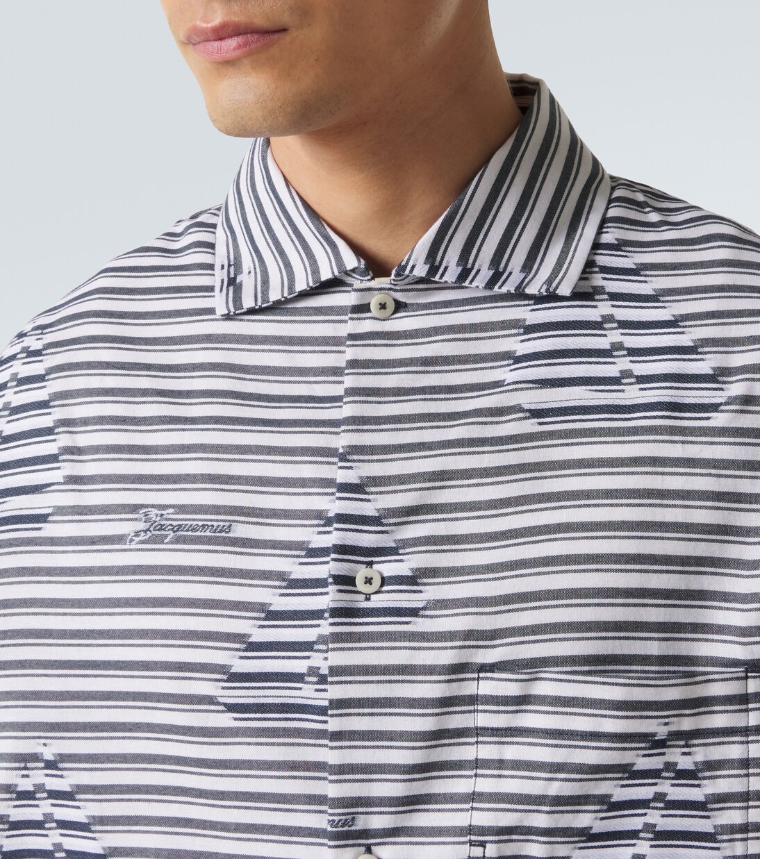 Plage striped cotton bowling shirt | Jacquemus