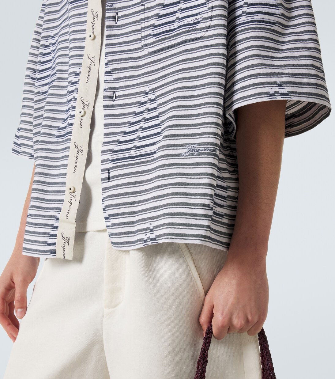 Plage striped cotton bowling shirt | Jacquemus