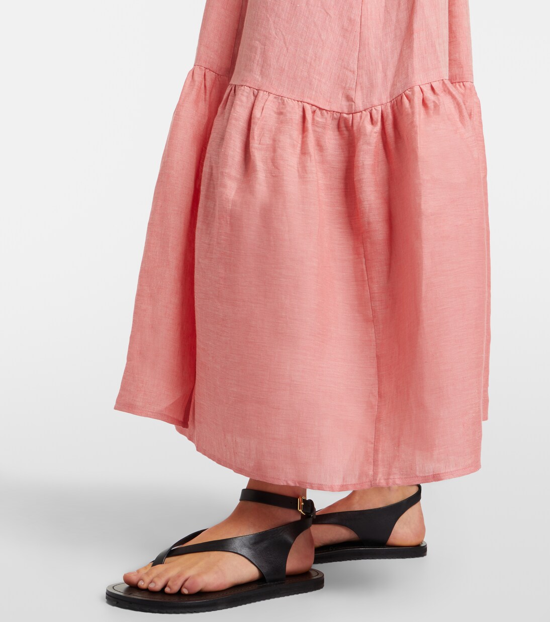Audacieuse belted linen midi dress | Eres