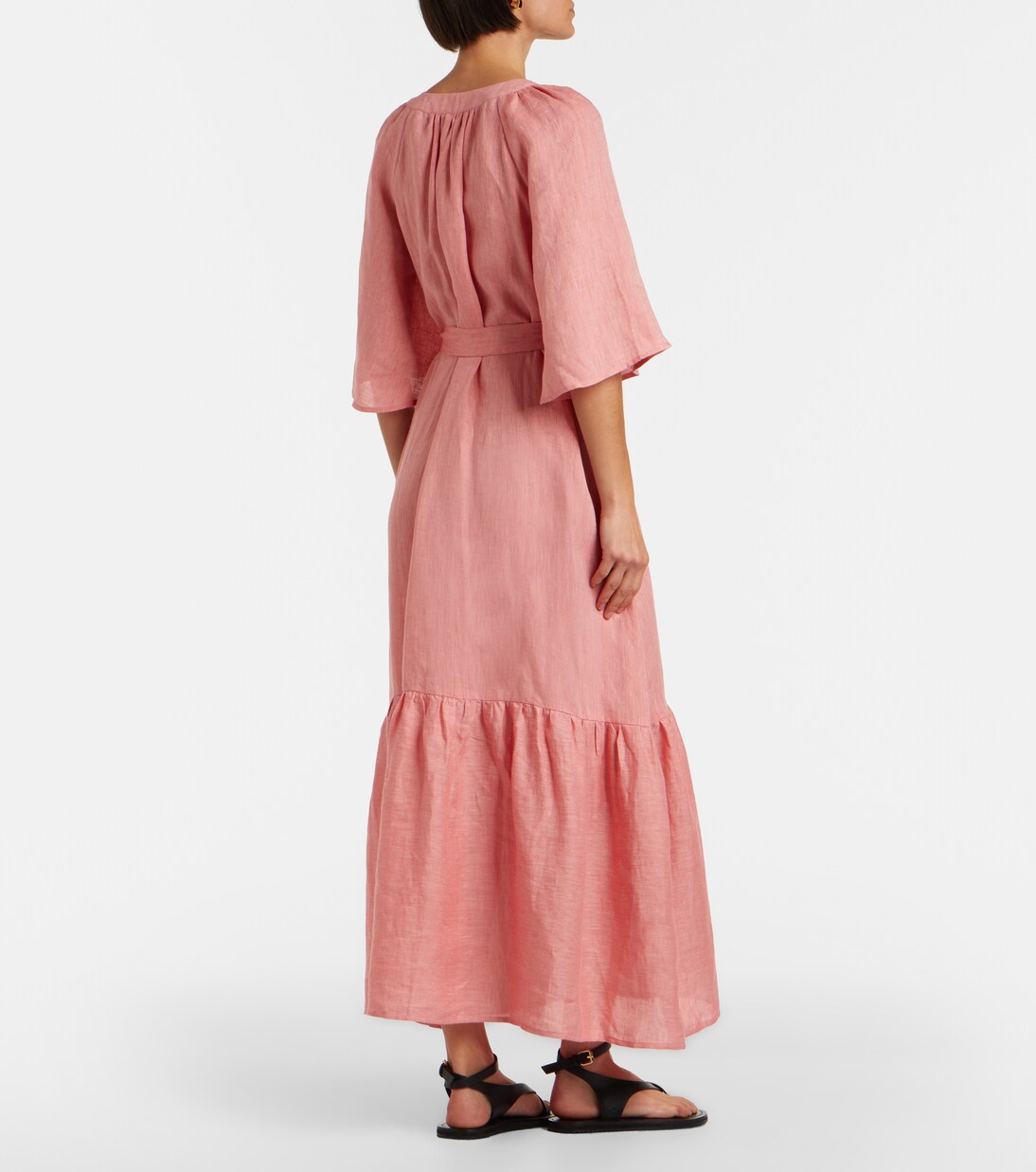 Audacieuse belted linen midi dress | Eres