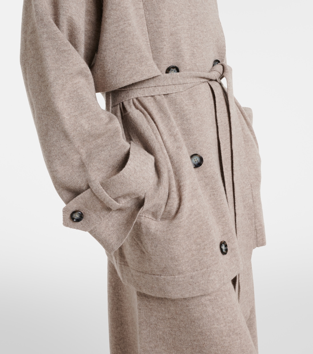 Cropped-Bikerjacke aus Wolle und Kaschmir | Jardin des Orangers