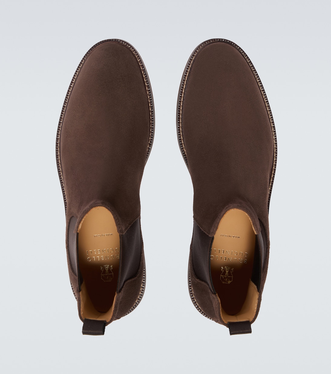 Botines Chelsea de ante | Brunello Cucinelli