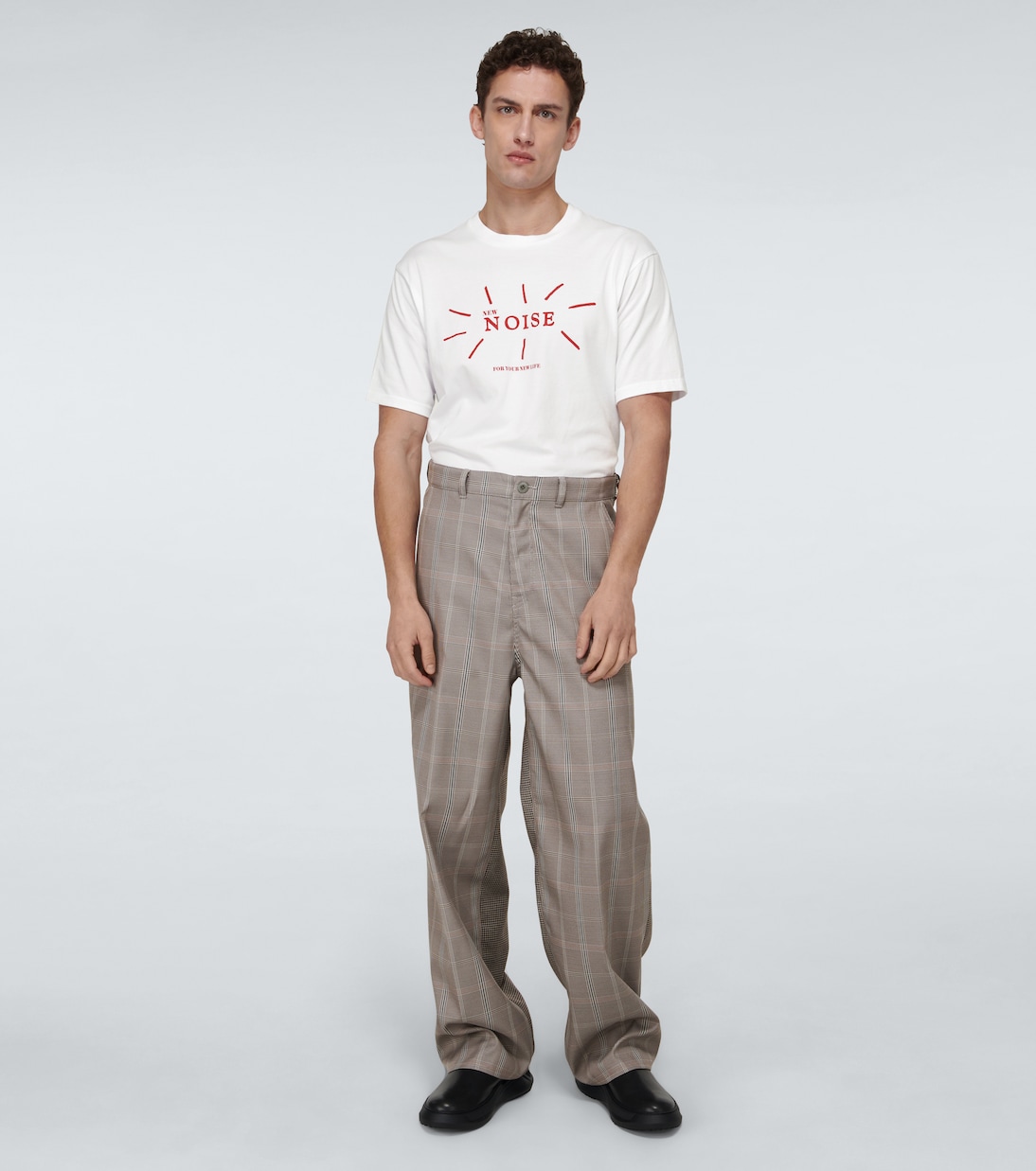 Checked wide-leg pants | Undercover