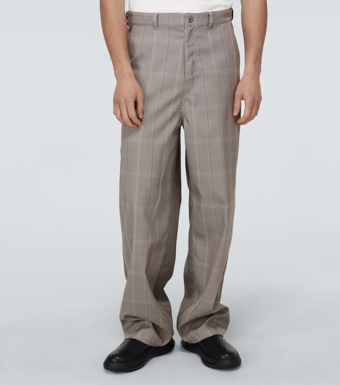 Checked wide-leg pants | Undercover
