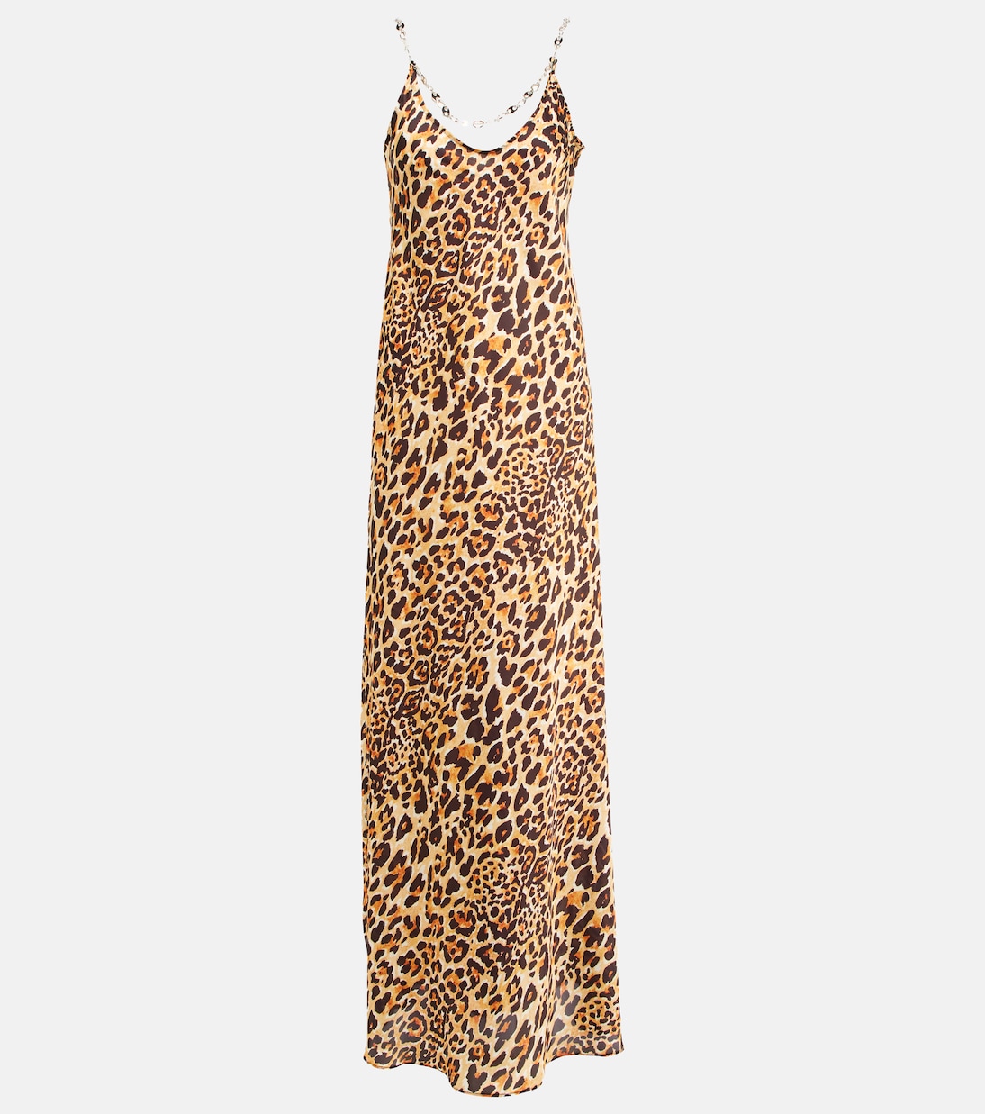 Embellished leopard-print maxi dress | Rabanne