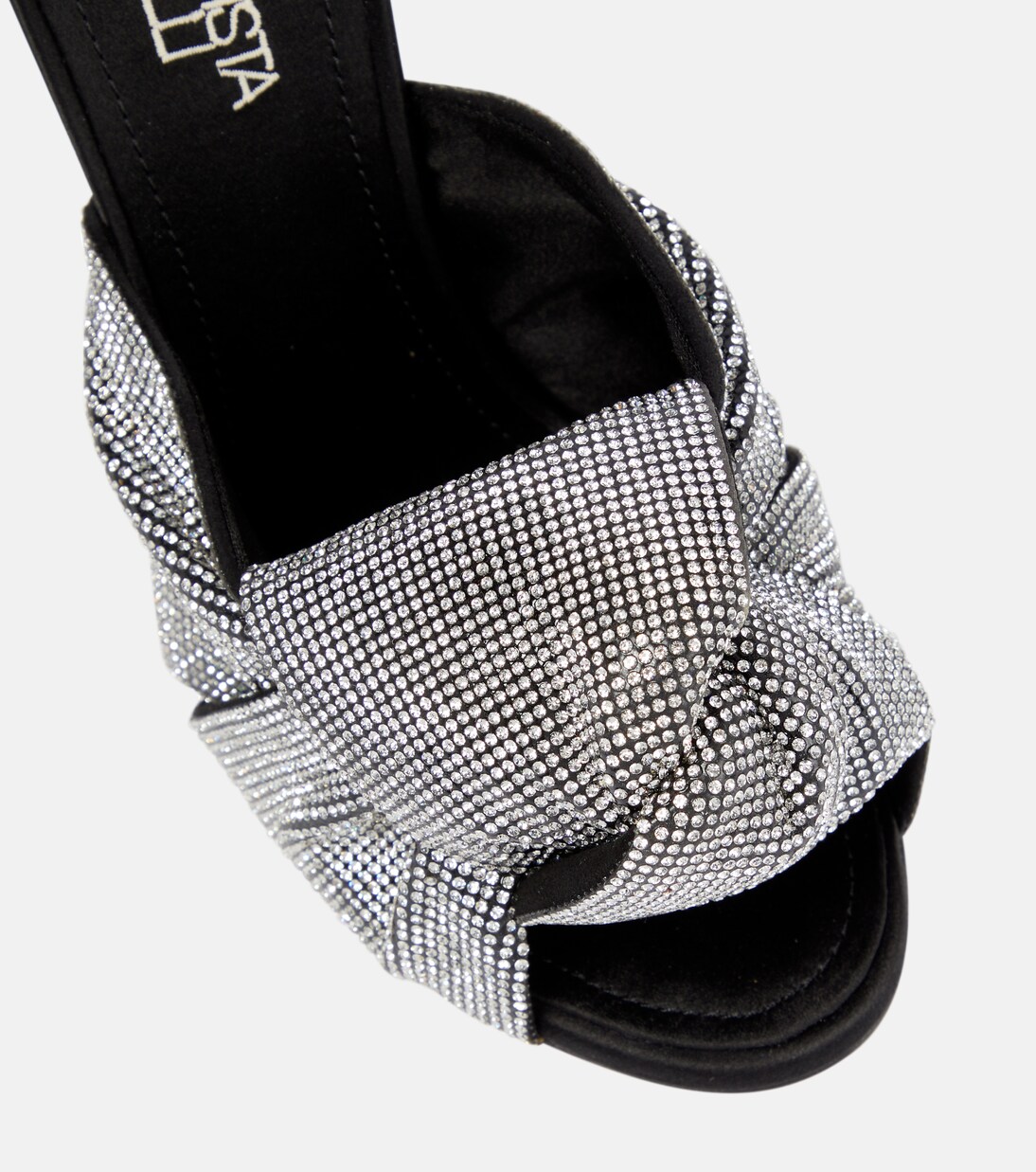 Verzierte Pantoletten aus Satin | Giambattista Valli