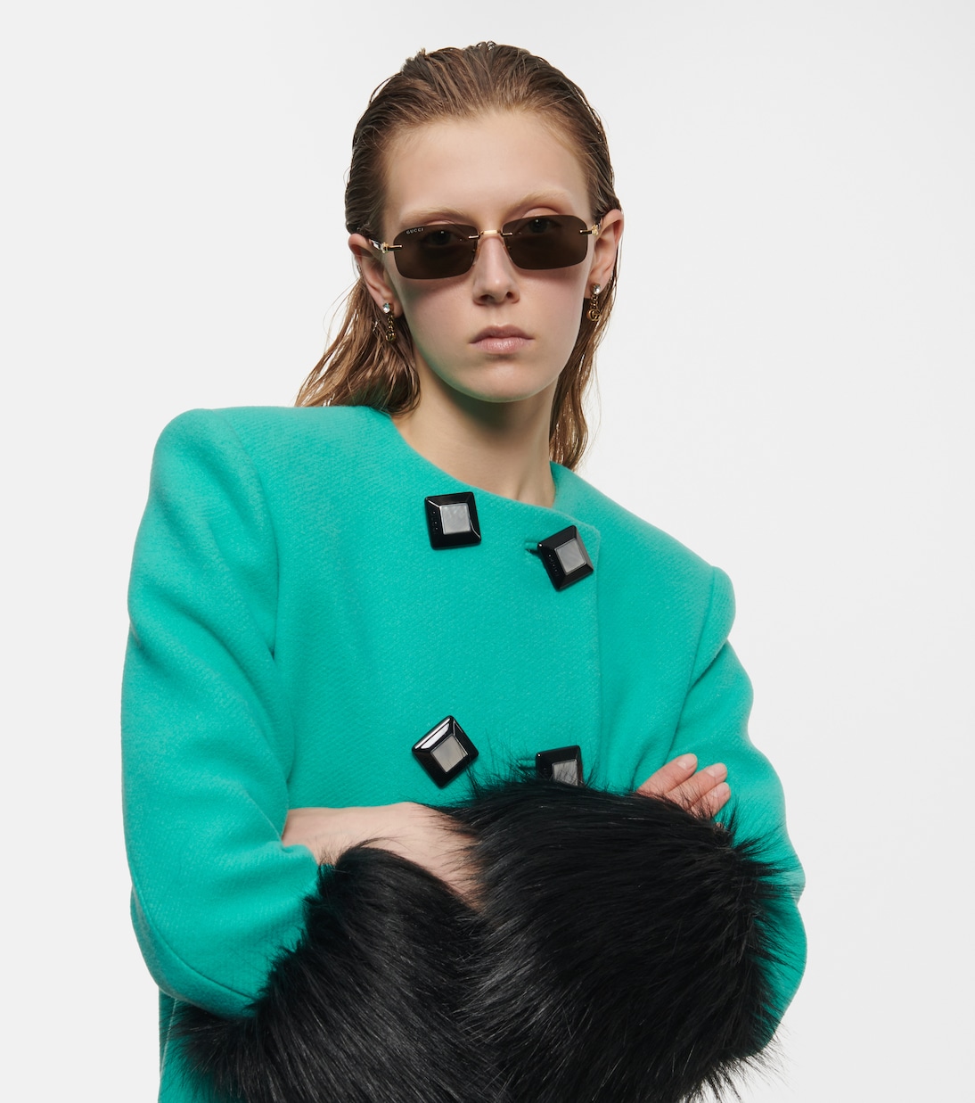 Occhiali da sole rettangolari | Gucci