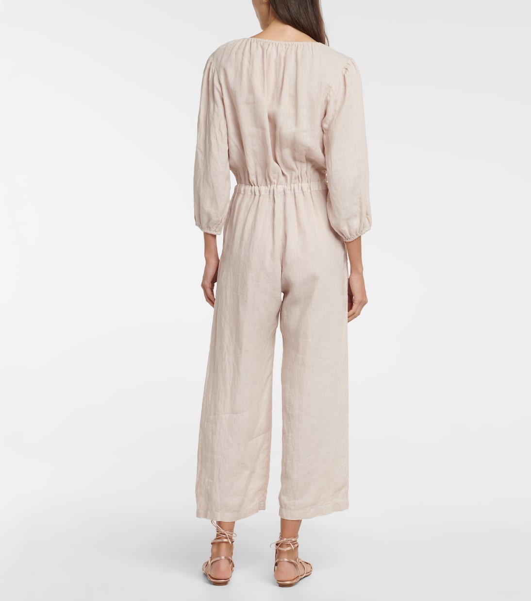 Dione linen jumpsuit | Velvet