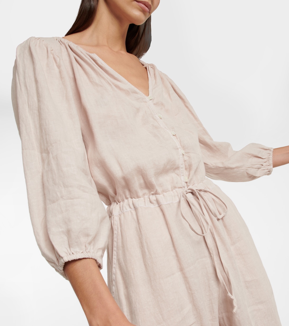 Dione linen jumpsuit | Velvet