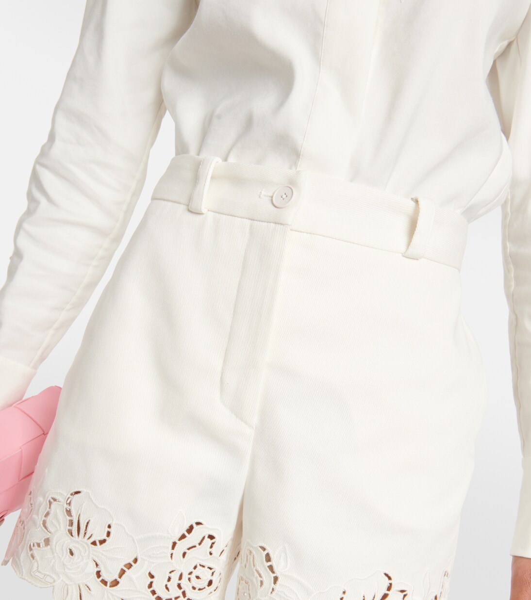 Shorts de algodón bordados | Elie Saab