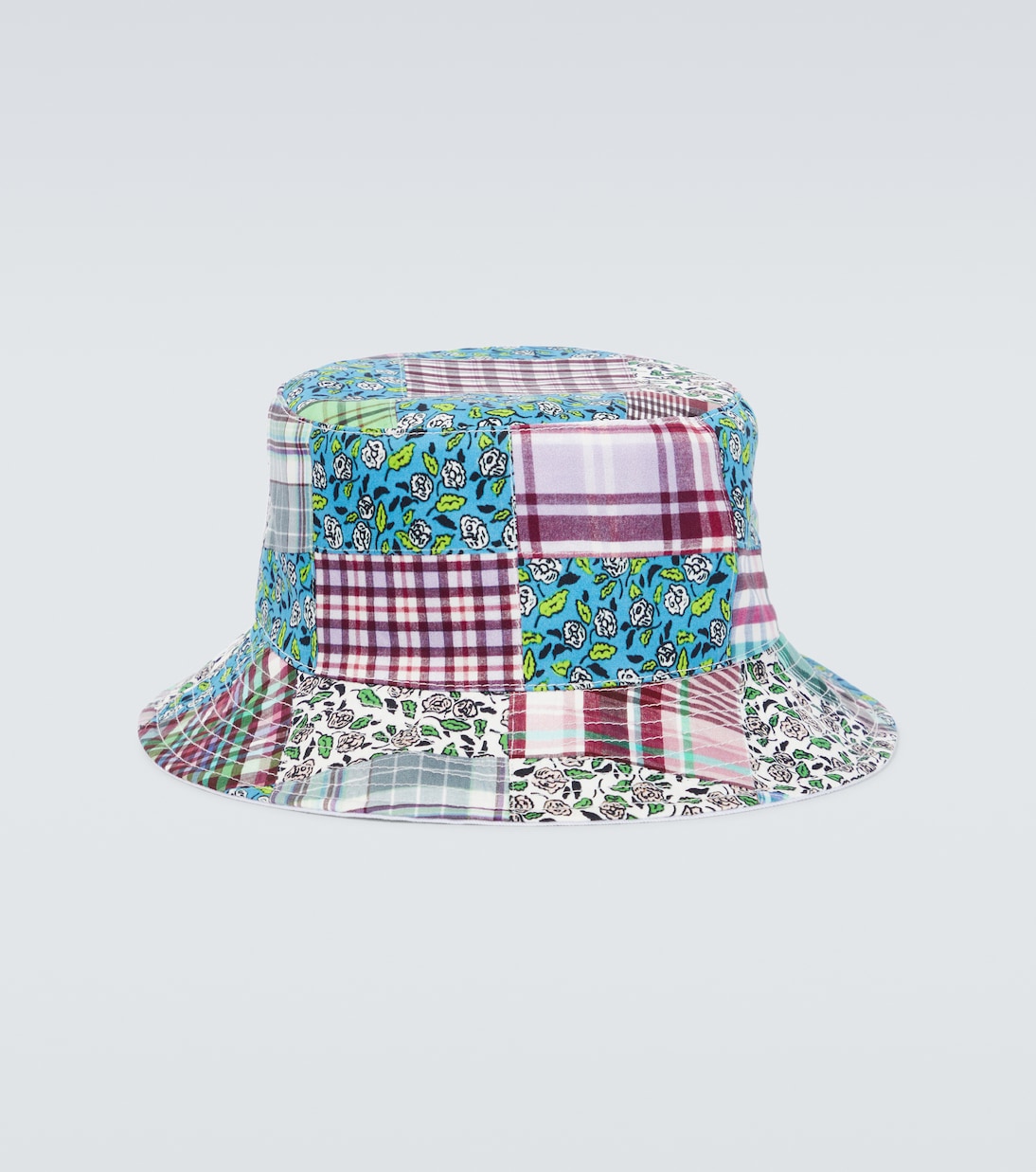 Checked cotton and silk bucket hat | Kenzo