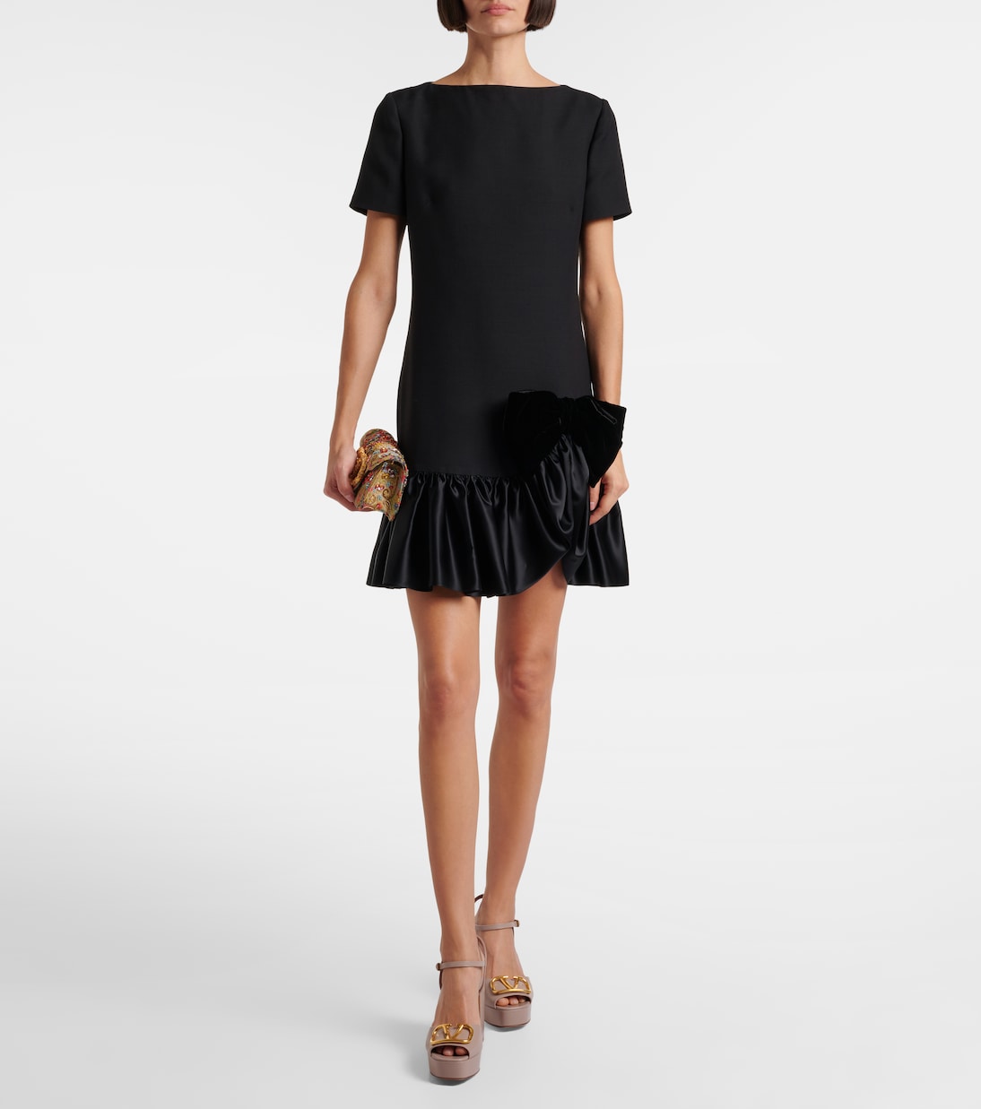 VLogo leather platform sandals | Valentino Garavani