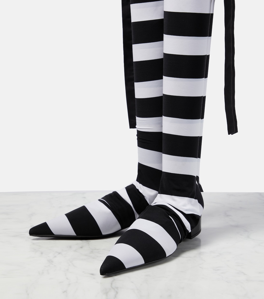 Portofino striped over-the-knee boots | Dolce&Gabbana
