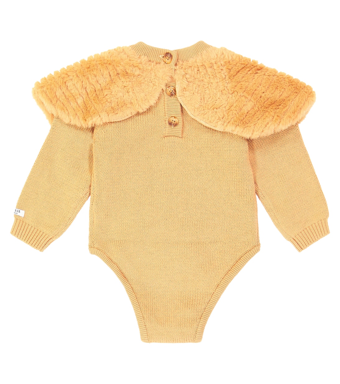 Embroidered cotton jersey onesie | Donsje