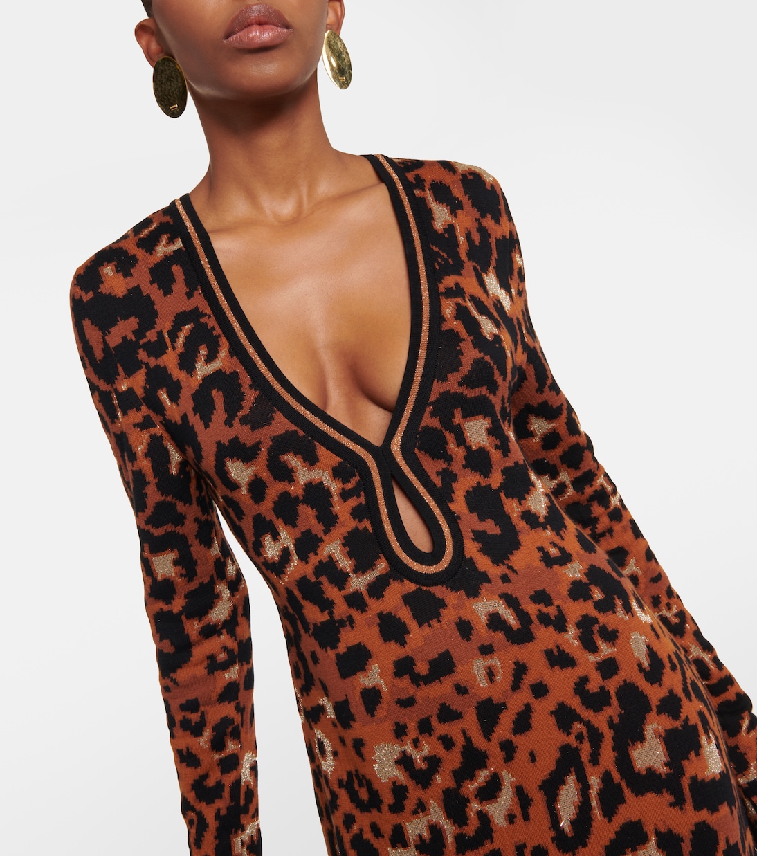 Amur knitted leopard-print midi dress | Johanna Ortiz