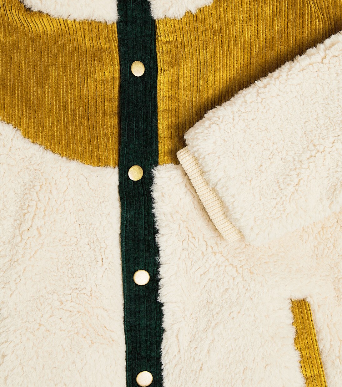 Ayser paneled fleece and corduroy jacket | Louise Misha