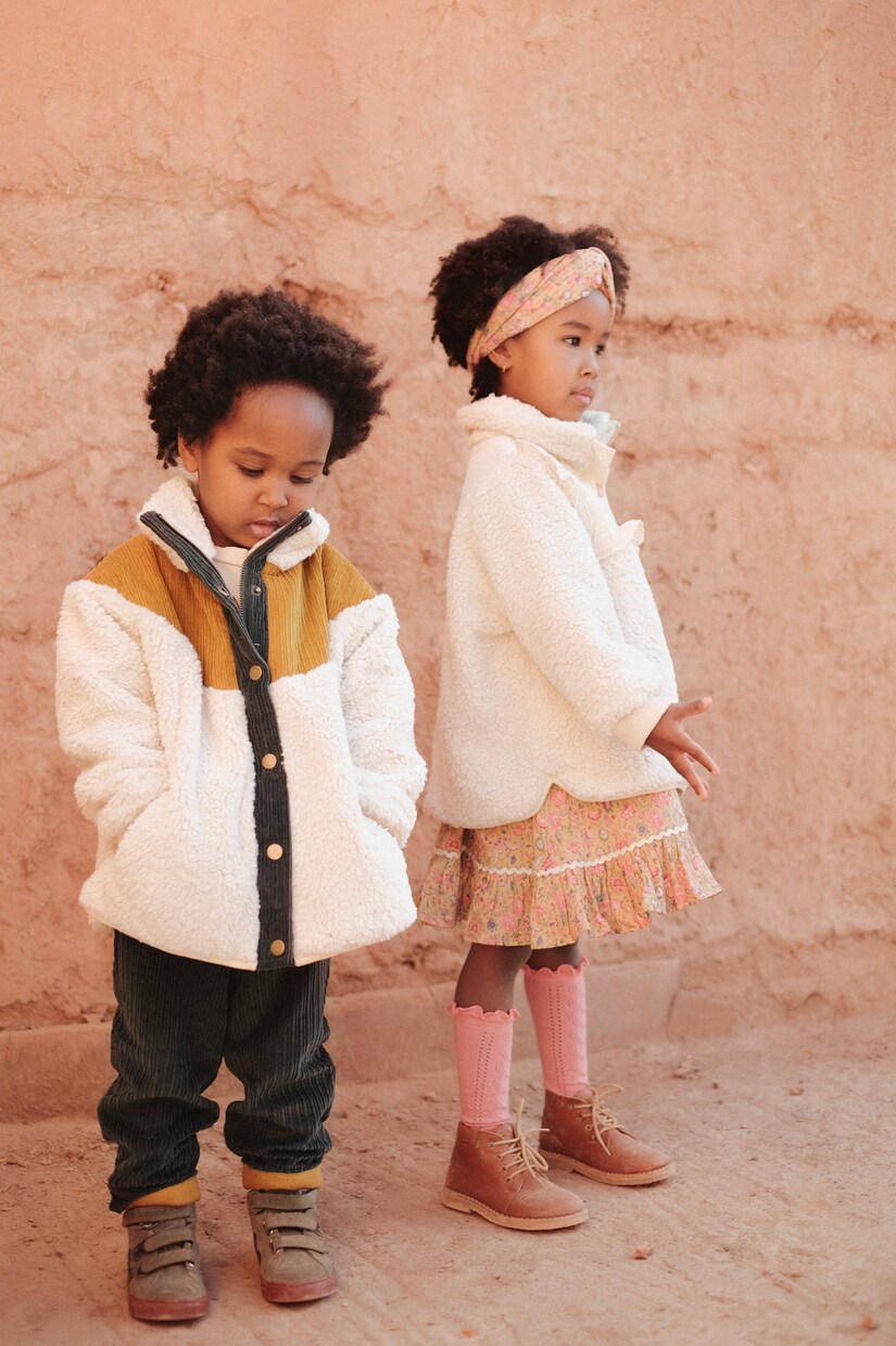 Ayser paneled fleece and corduroy jacket | Louise Misha