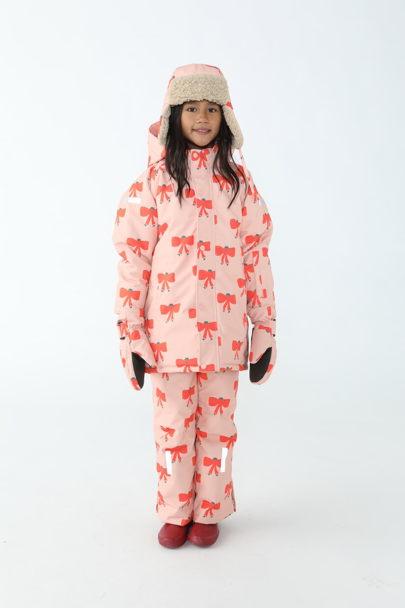 Tiny Bow technical snow jacket | Tinycottons