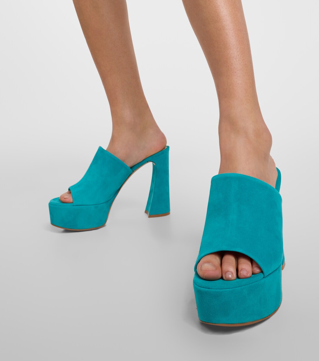 Holly suede platform mules | Gianvito Rossi