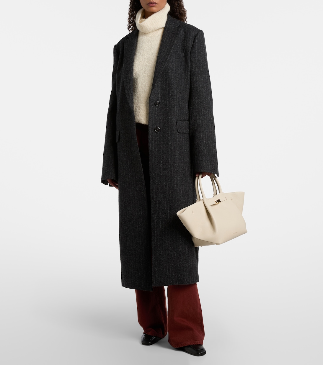 New York Midi leather tote bag | DeMellier