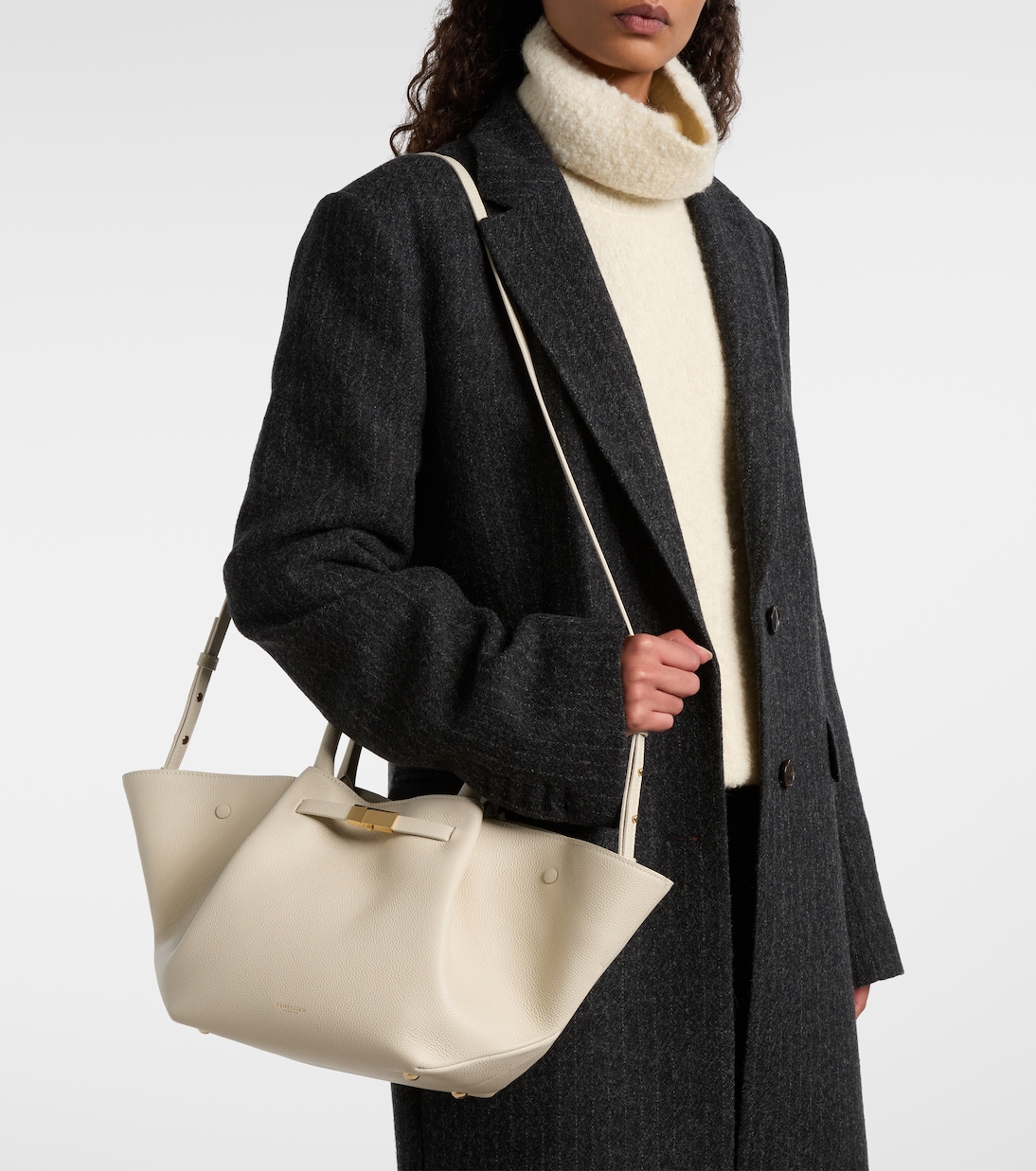 New York Midi leather tote bag | DeMellier