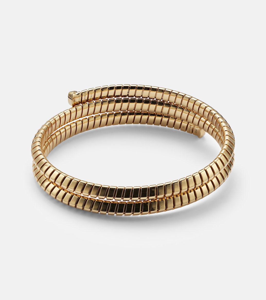 Trisolina Triple 18kt gold bangle with diamonds | Marina B
