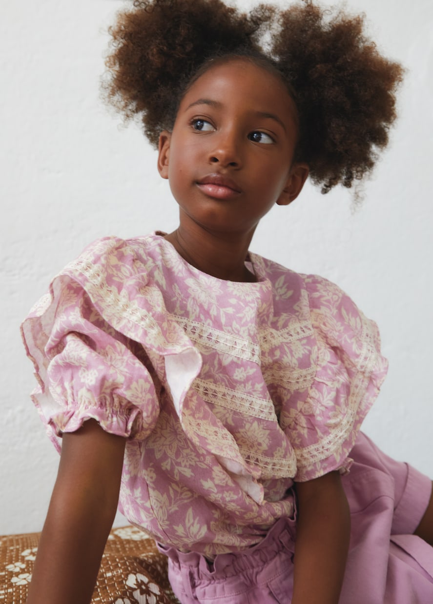 Santa Clarita floral cotton top | The New Society