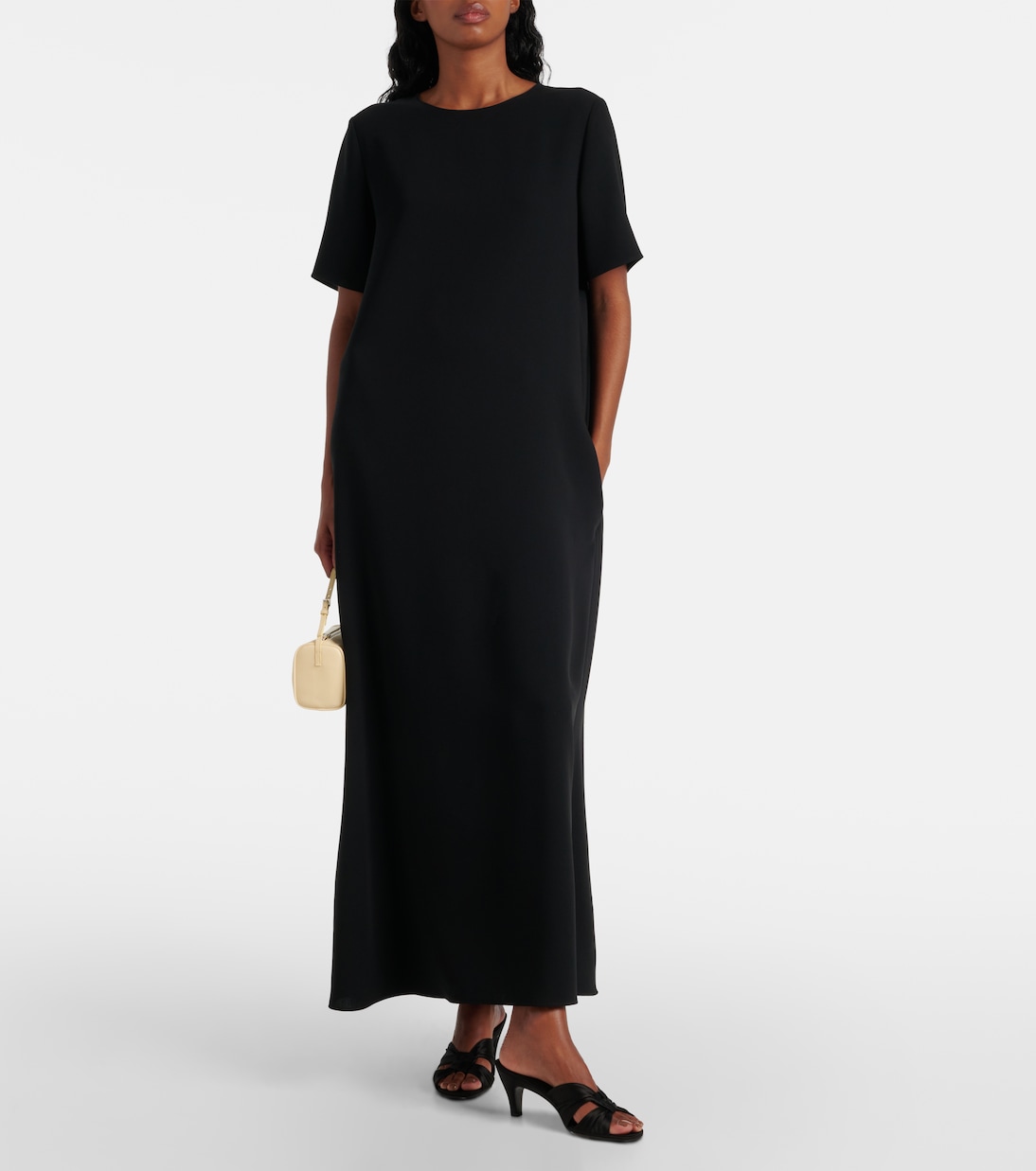 Pantoletten Soft Knot 65 aus Satin | The Row