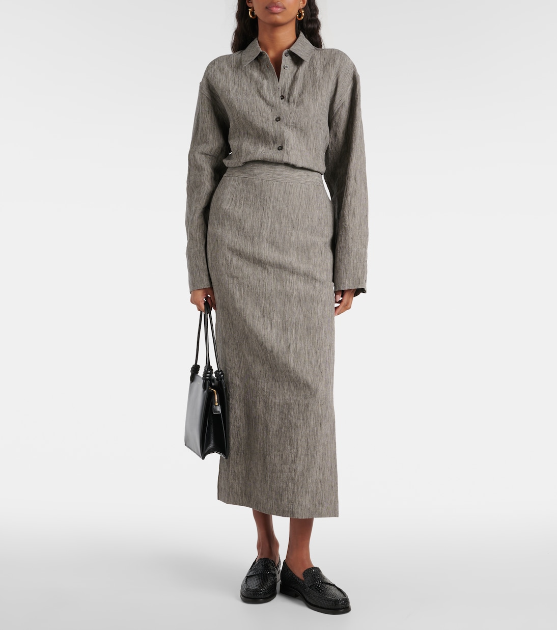 Maxirock Romilie aus Leinen | Tove