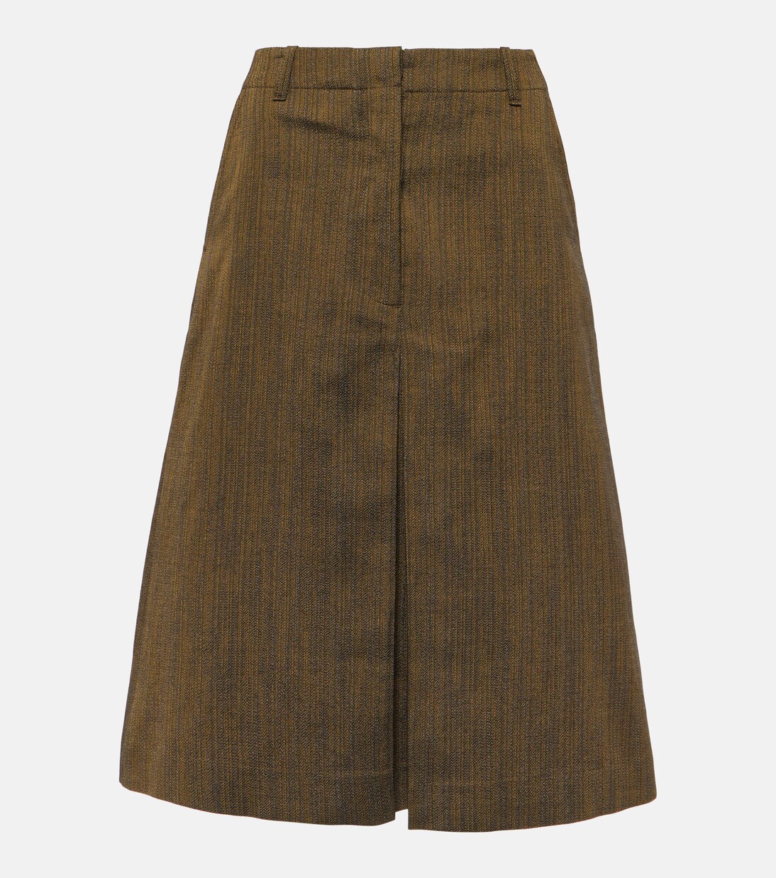 Cotton and silk-blend midi skirt | Dries Van Noten