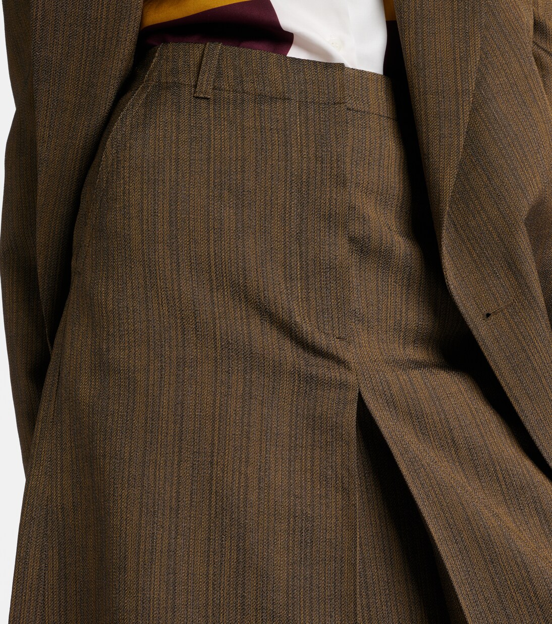 Cotton and silk-blend midi skirt | Dries Van Noten