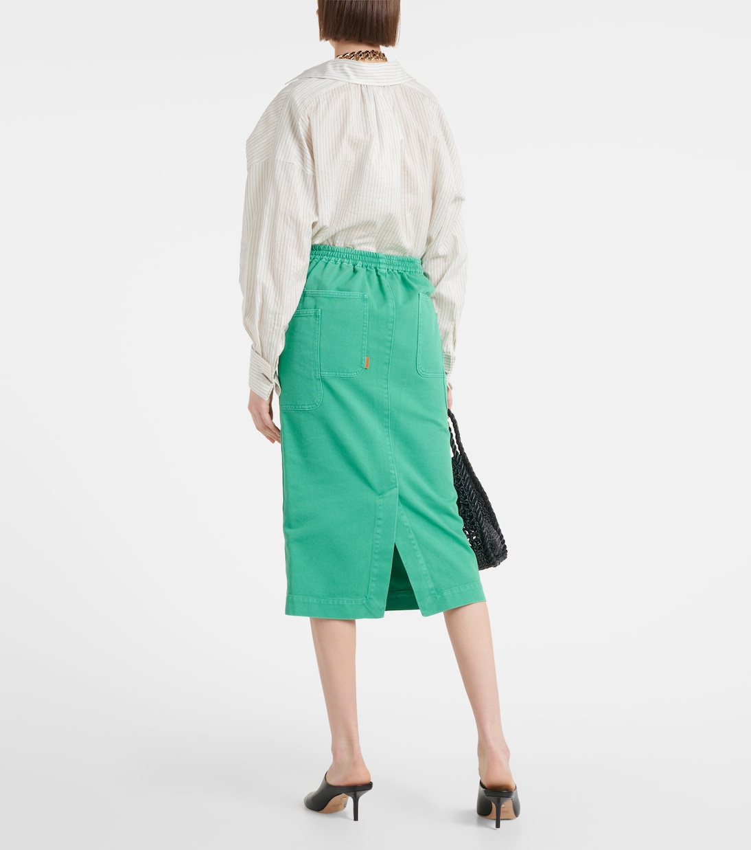 Midirock Werther aus Baumwoll-Drill | Max Mara