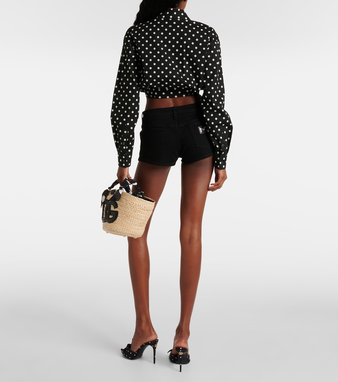 Short en jean à taille basse | Dolce&Gabbana