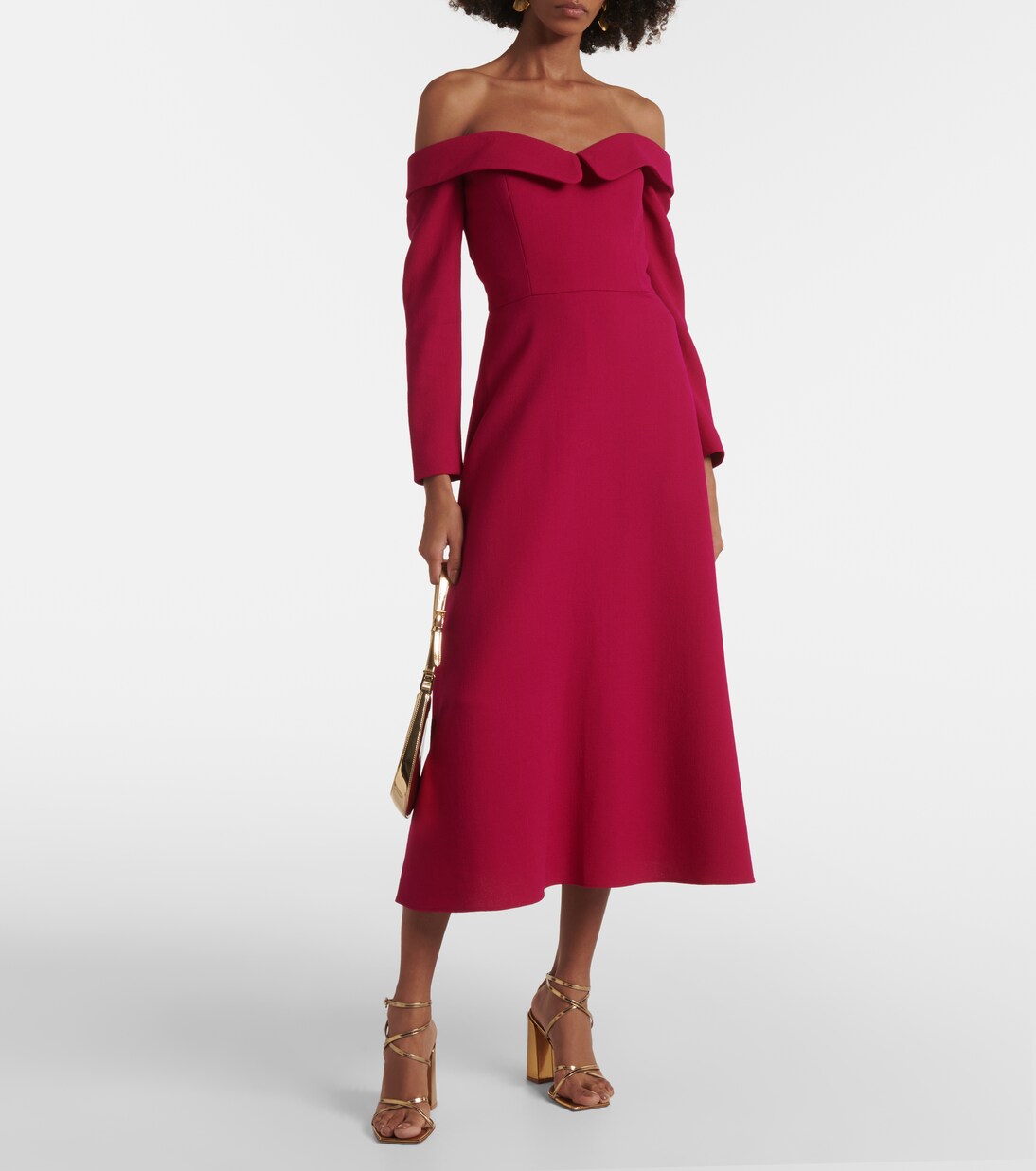 Robe midi Cybil en laine | Markarian