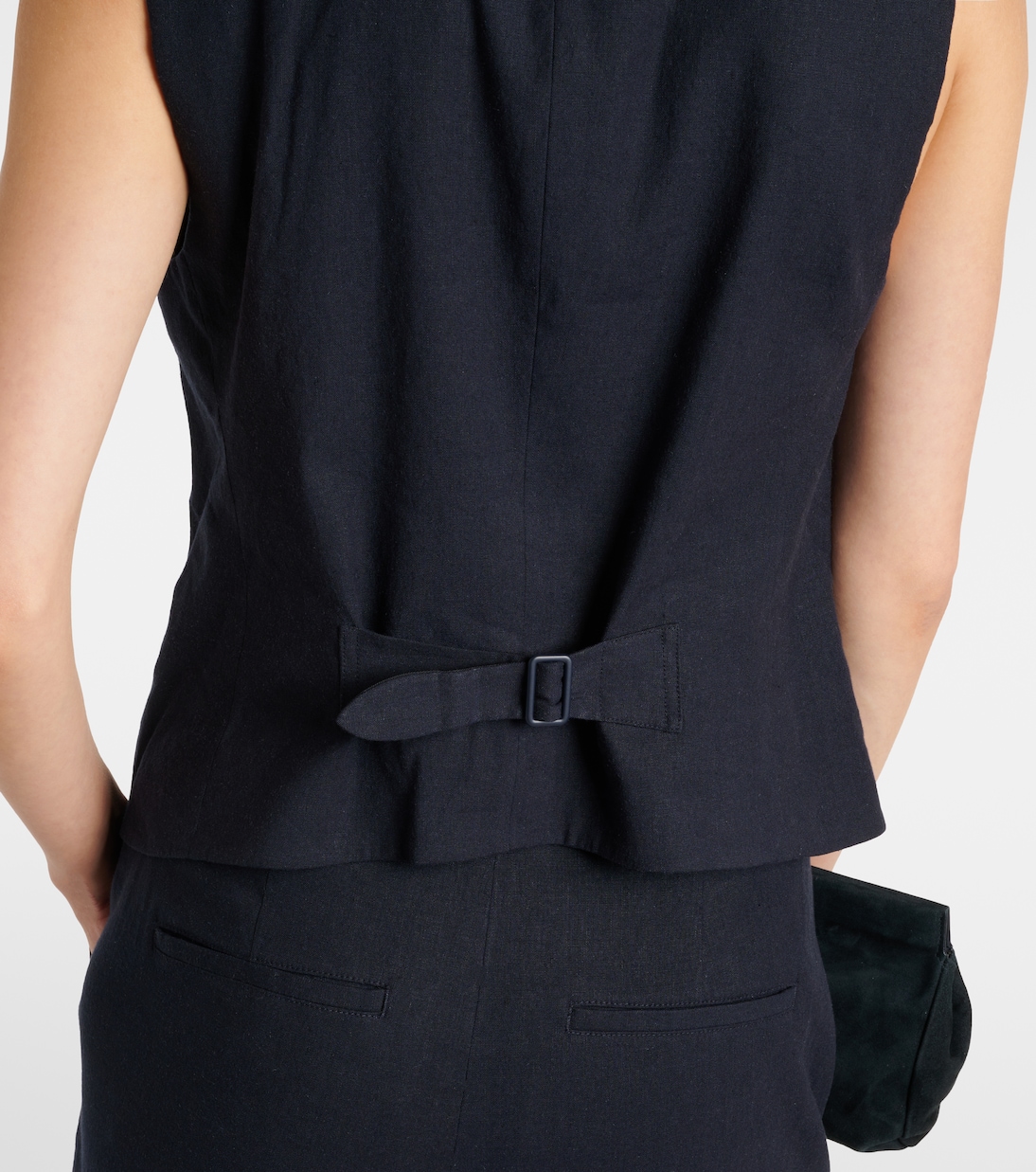 Gilet de costume en lin mélangé | Vince