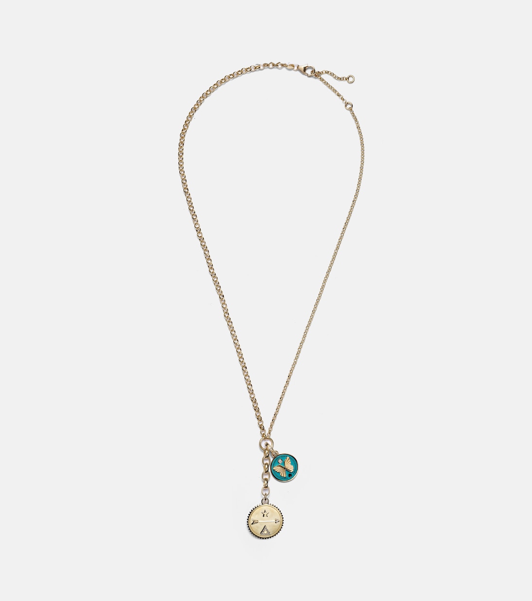 Dream & Reverie 18kt gold charm necklace with diamonds | FoundRae