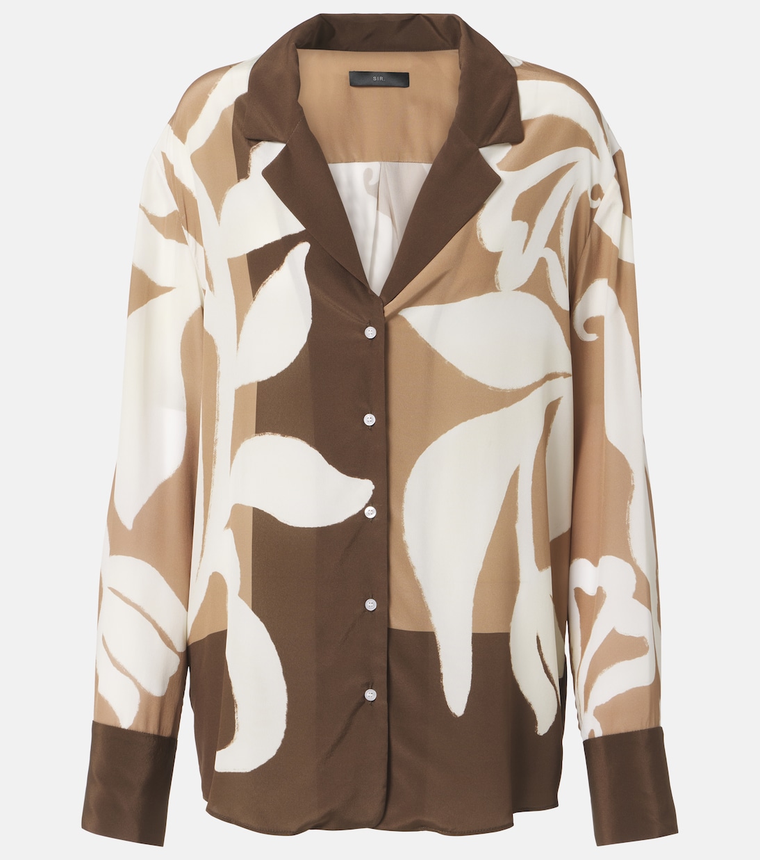 Pyjama-Oberteil aus Seidensatin | SIR