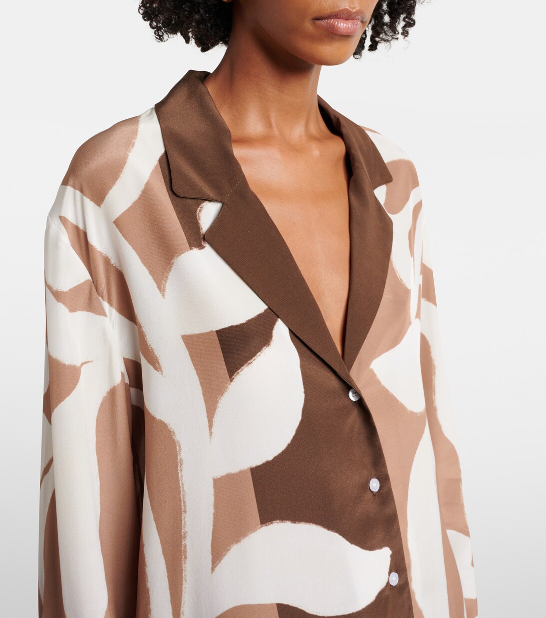 Pyjama-Oberteil aus Seidensatin | SIR