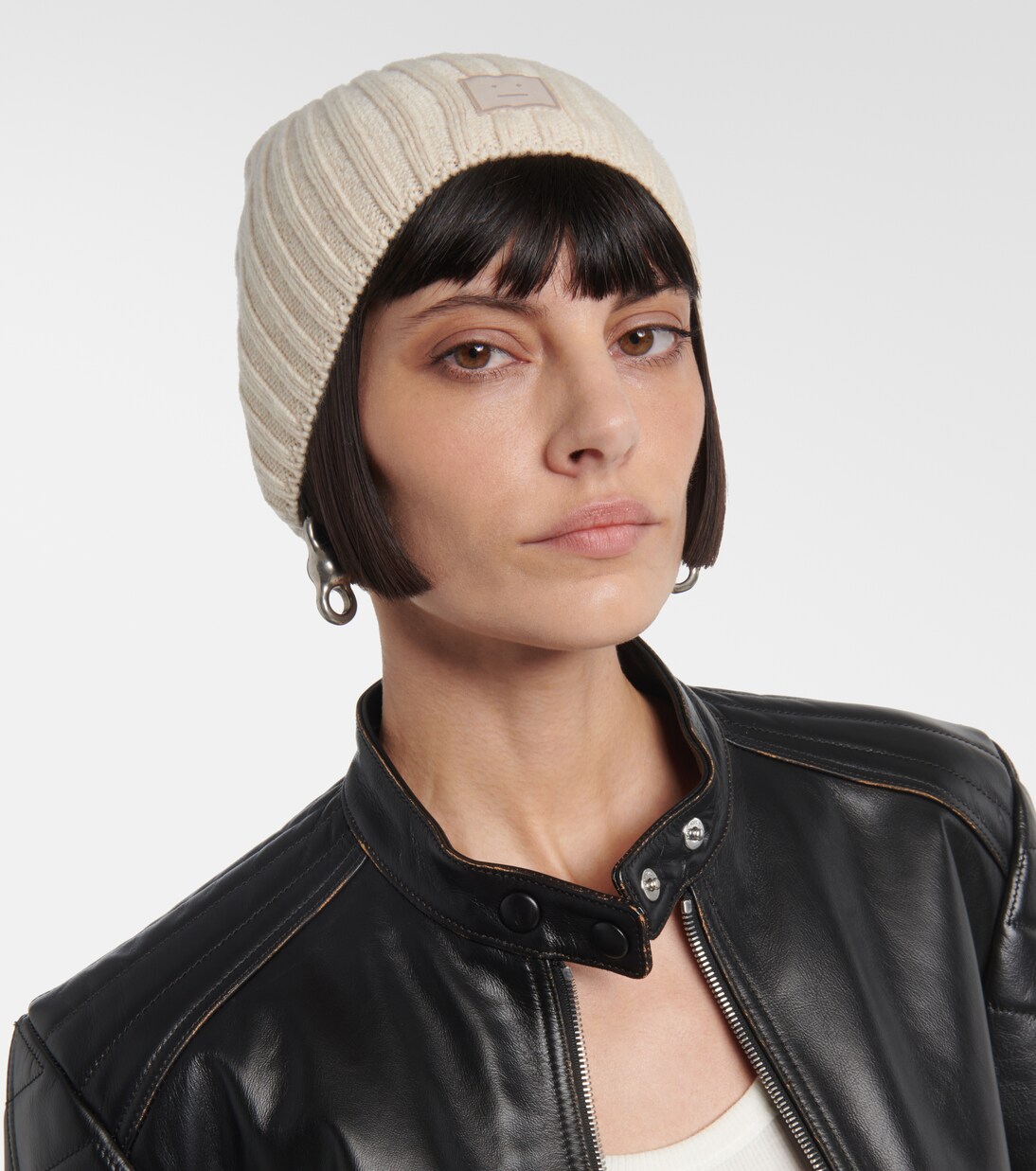 Berretto Face in lana a coste | Acne Studios