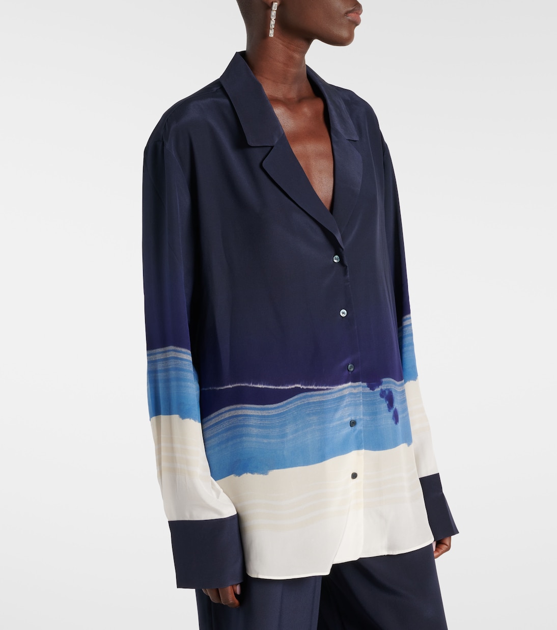 Hemd Mariner aus Crêpe de Chine aus Seide | SIR