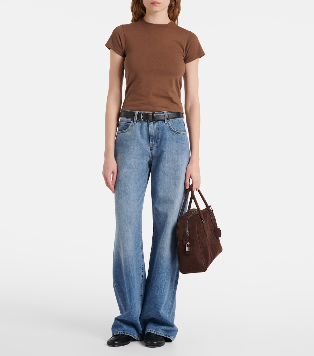 Tote Bag India 12.00 aus Veloursleder | The Row