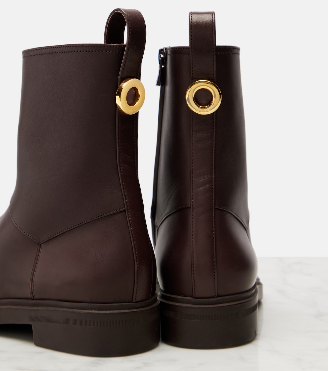 Kilda leather ankle boots | Loro Piana