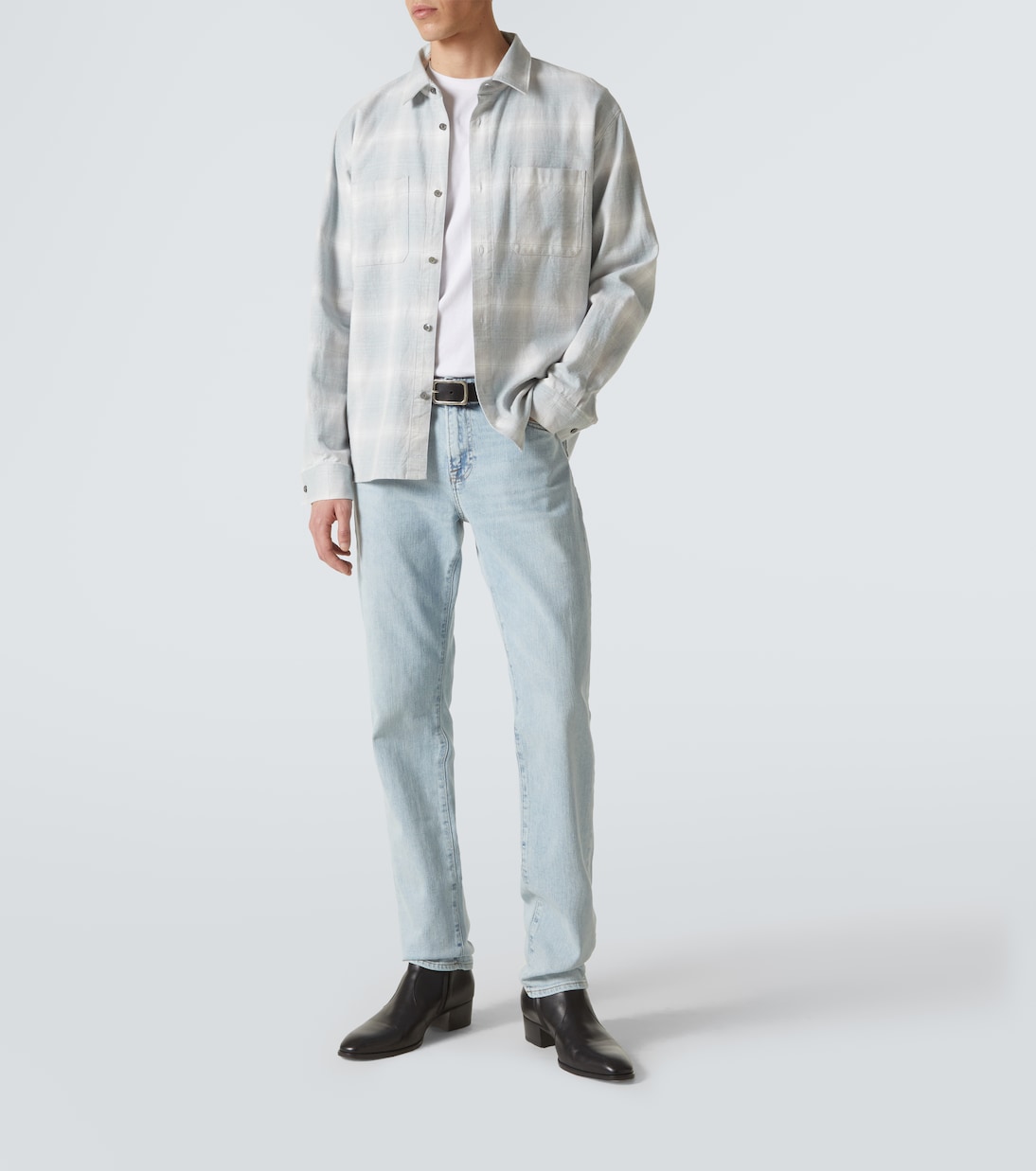 Checked cotton overshirt | Frame