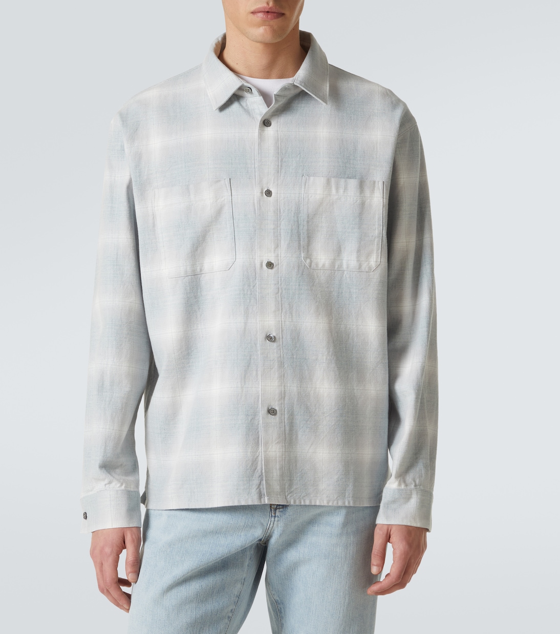 Checked cotton overshirt | Frame