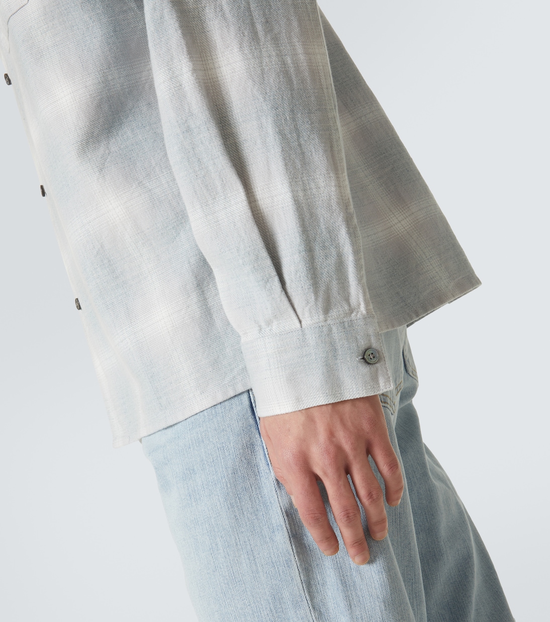 Checked cotton overshirt | Frame