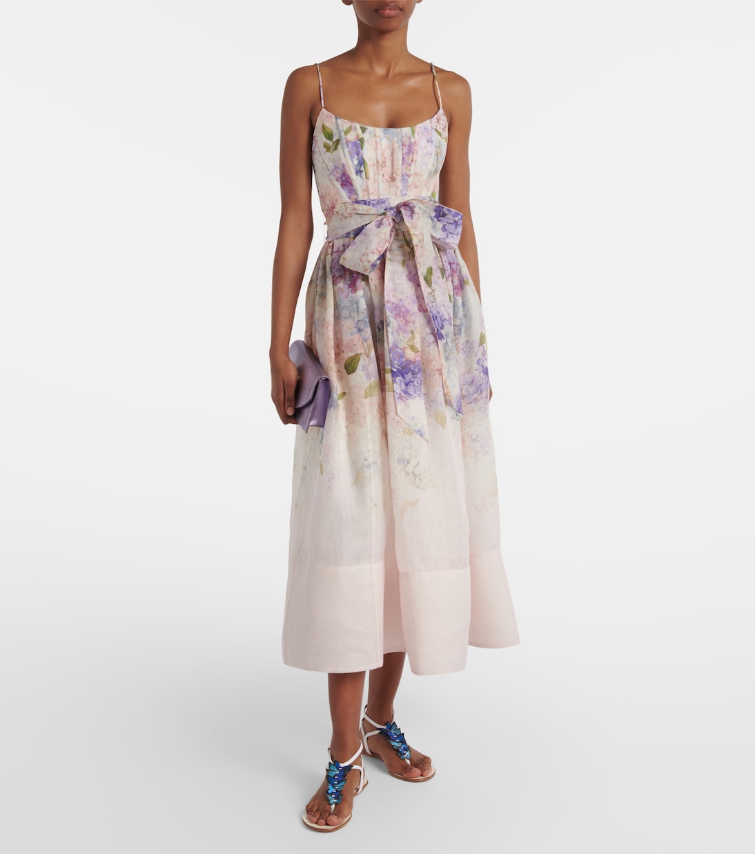 Sandalen Papillon aus Canvas mit Leder | Aquazzura