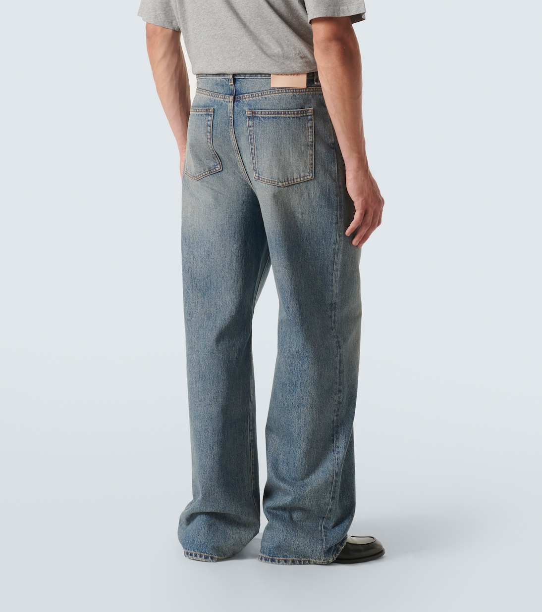 Faded wide-leg jeans | Loewe